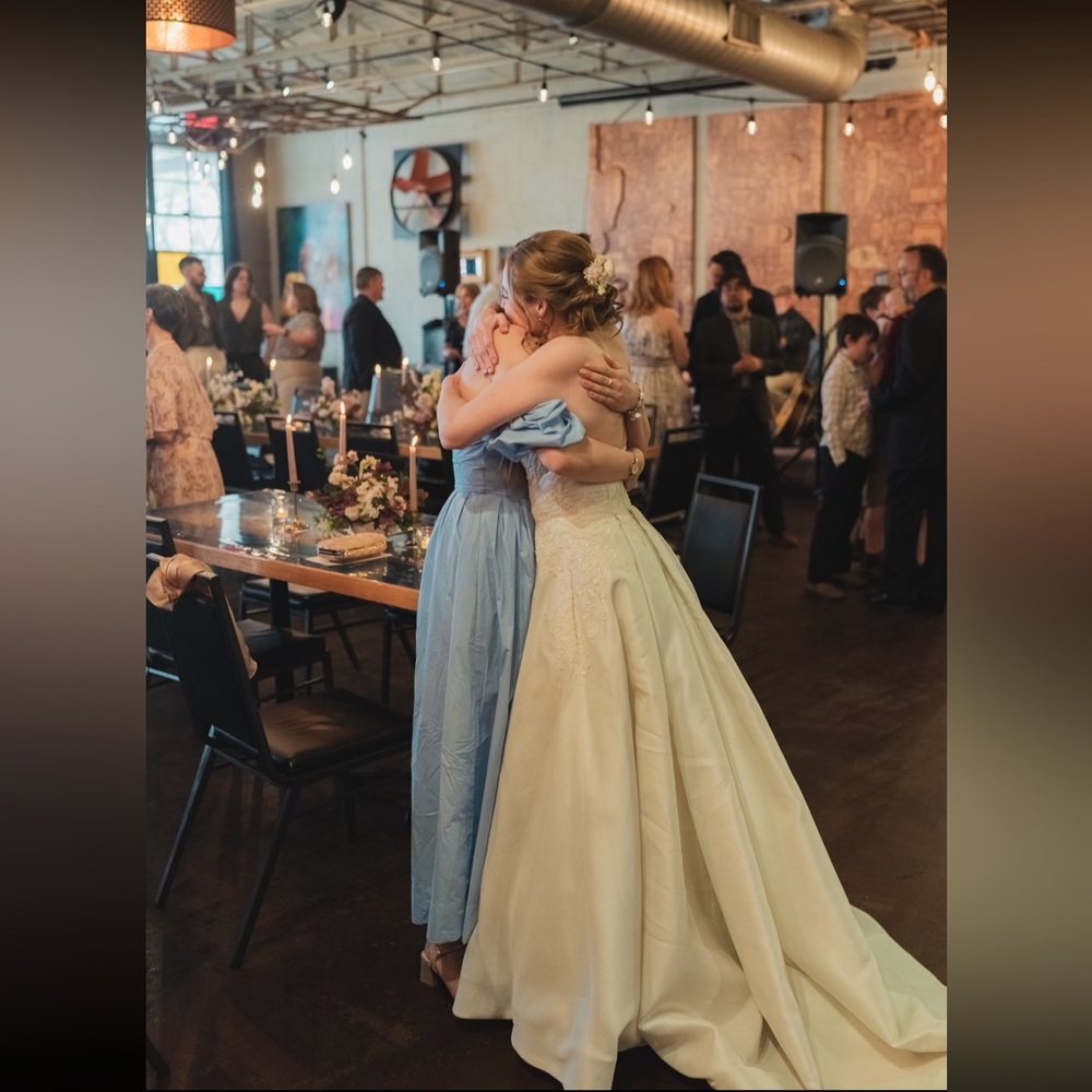 Anne Barge 100% silk wedding dress - Picture 4 of 15